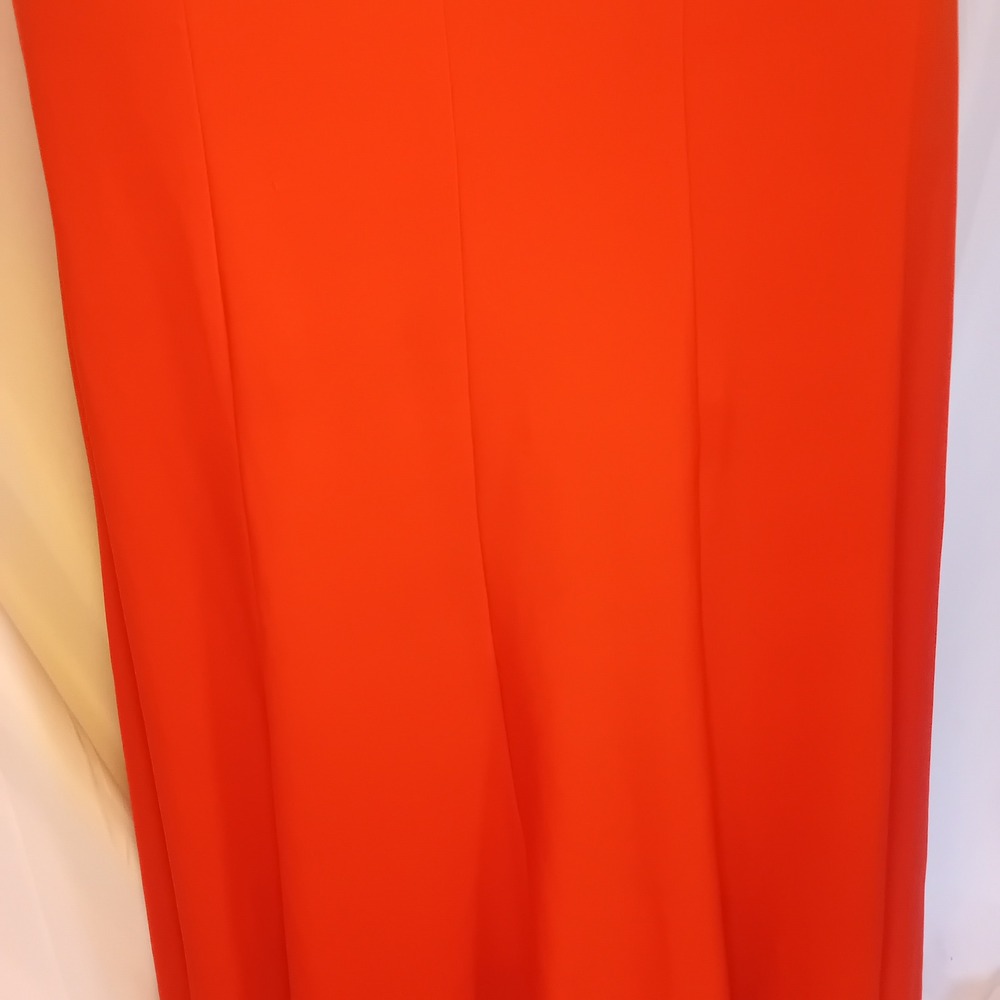 Vintage Y2K Michelle LowRise Flare Midi Skirt Stretch Career Modest Party Work M - Picture 6 of 16